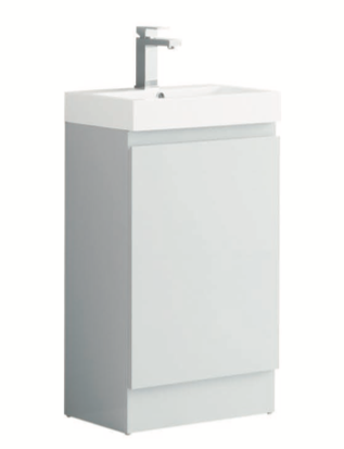 KDK 490mm Cloakroom Unit 100% Waterproof Pvc Light Grey